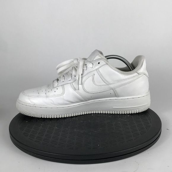 Nike Air Force 1 Low ‘07 Triple White Leather Shoes 315122-111 Men’s Size 9.5 - Picture 9 of 12